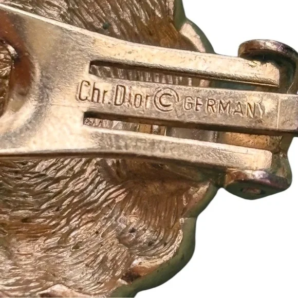 Christian Dior Vintage Faux Pearl Gold Clip On Earrings - Picture 4 of 5